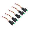 5Pcs Automotive Relay 12V DC 30A 4 Pin 4 Wire Interlocking Relay Socket Set Kit for Vehicle