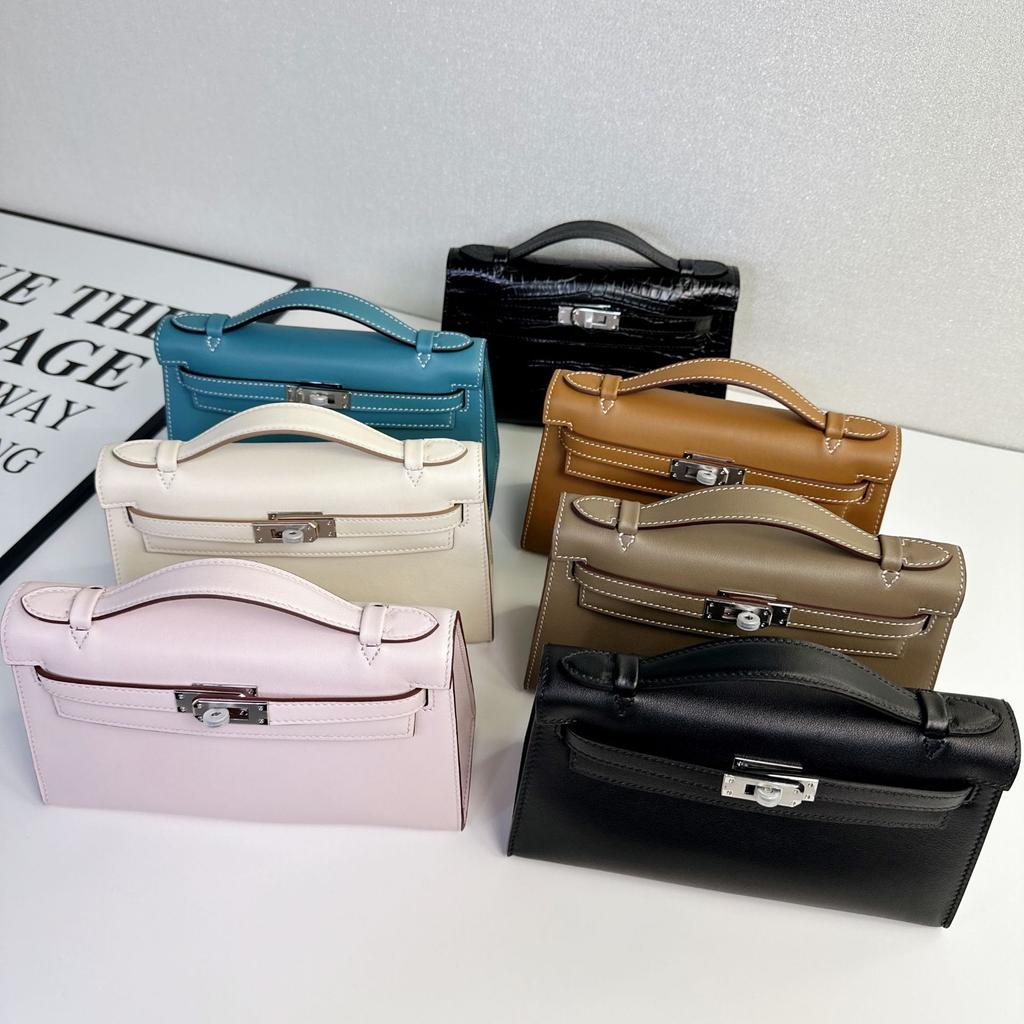 O Generație De Geantă La Modă Strat Superior Piele de Vacă Swift Geantă Tote cu Mâner Unic din Piele Semifabricată Geantă de Mână din Piele Naturală Mini Geantă cu Lanț pentru Femei