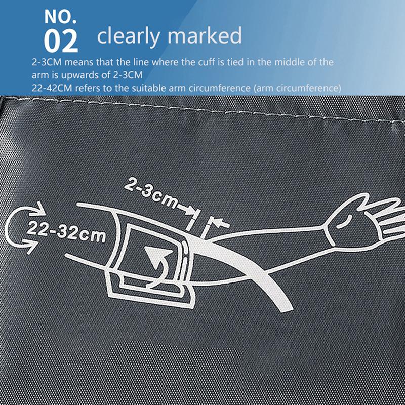 1Pc Professional Portable 22-32Cm Arm Sleeve Digital Sphygmomanometer Cuff