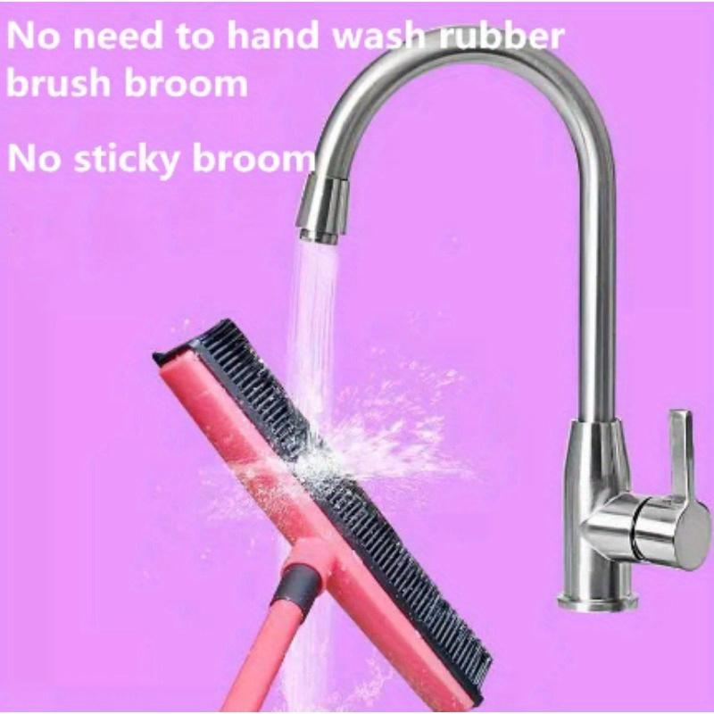 Pet Carpet Dehairing Sweeper Scraping Dust Hand-free Mop Rubber Floor Brush Cleaning Dog Hair Wiping Window Goodies