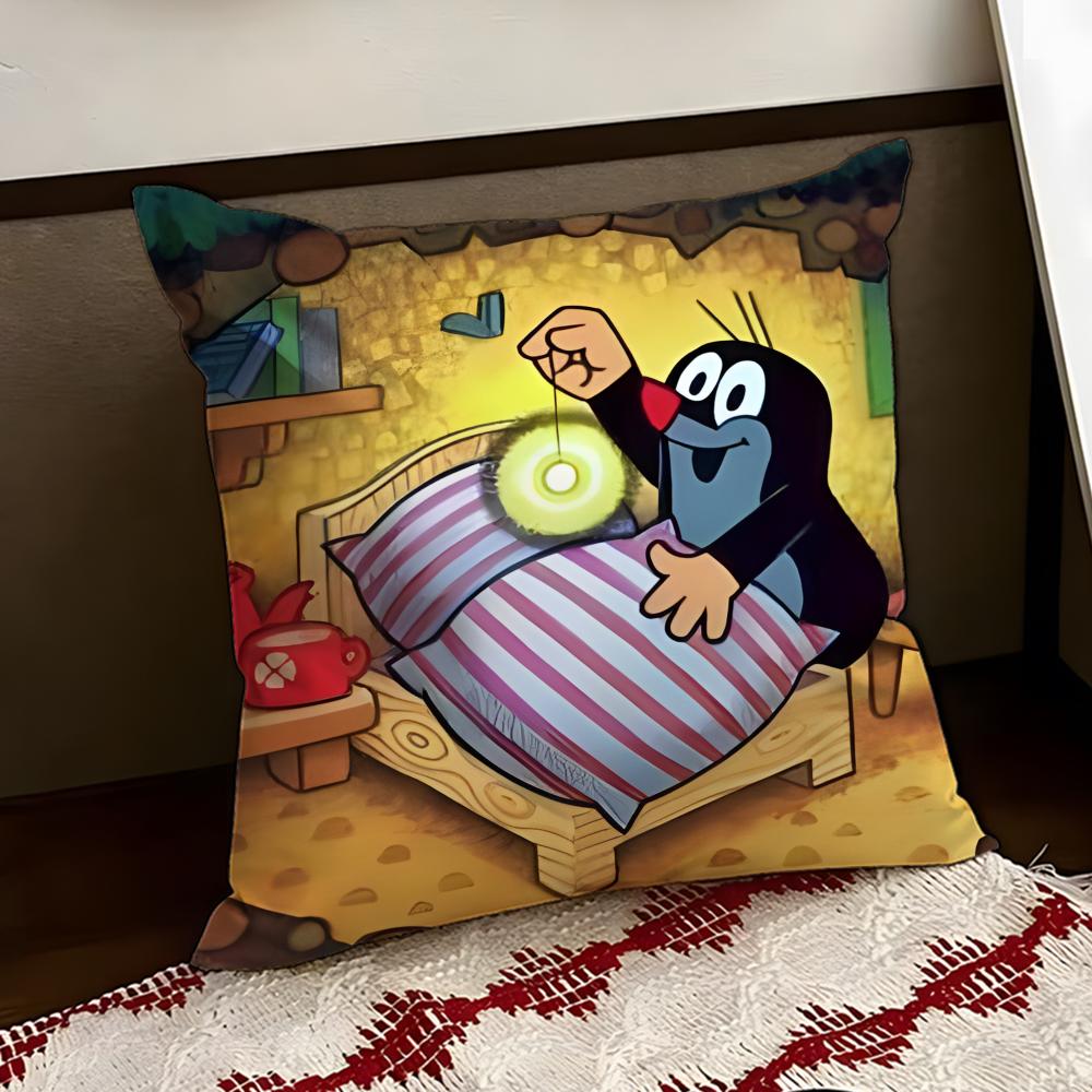 TThe Little MoleS Cushion Cover Reversible Soft Durable Pillow Cover Home  Car MultiScene Use for Daily Comfort