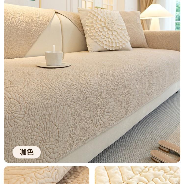 Cotton Sofa Cushion Universal In All Seasons, Pure Cotton  New Non-Slip Seat Cushion, Leather Sofa Cover, Backrest Towel Cover Cloth