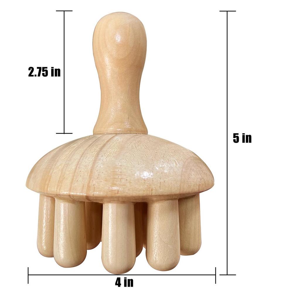 5Pcs Wood Therapy Massage Tools Body Sculpting Tools Set Lymphatic Drainage Anti-Cellulite Massager for Body Muscle Release