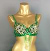 Women Beading Sequins Samba Carnival Belly Dancing Bra Top for Halloween Dance EDC Rave Mardi Gras Night Party Stage Performance