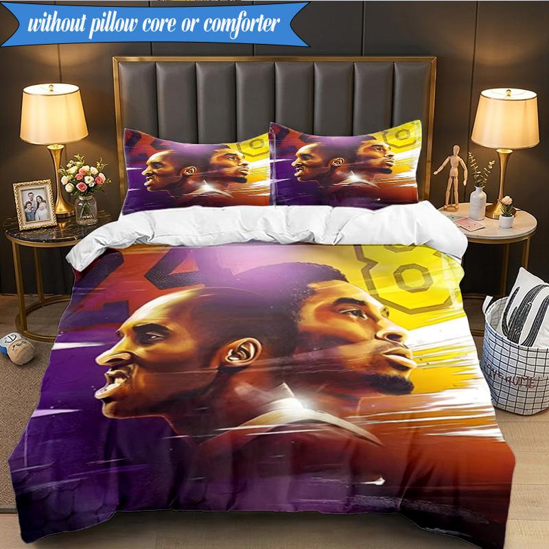 A Basketball Legend 3pcs K-pop Music Group Bedding set,Ideal for Bedroom, Dormitory,Including Duvet Cover And 2pcs Pillowcases,Fan Gifts