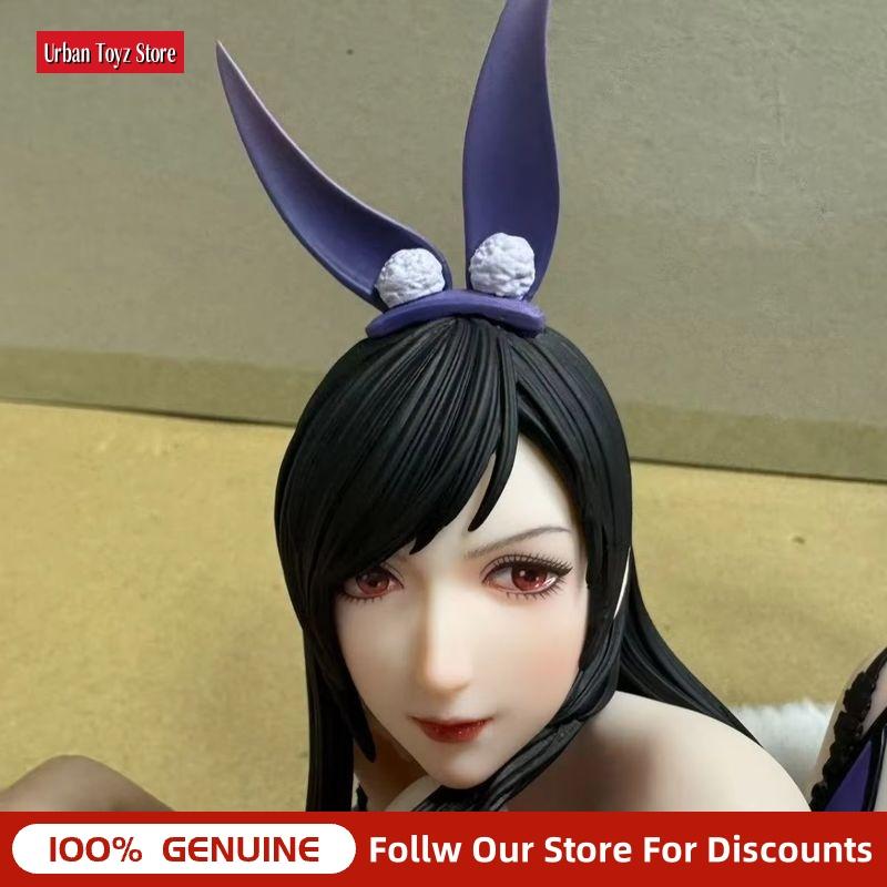 Neue Anime Tifa Lockhart Bunny Girl Liegende Pose GK Figur Garage Kit Statue Modell Schreibtischornament Sammlerstück Erwachsenen Geburtstagsgeschenk