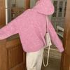 Women's Thickened Hooded Cardigan Sweater Coat - Autumn/Winter Loose Knit Korean Style
