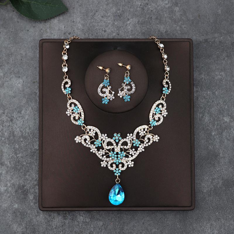 Set di Collana e Orecchini alla Moda in Stile Coreano: Accessori Perfetti per Matrimonio Sposa