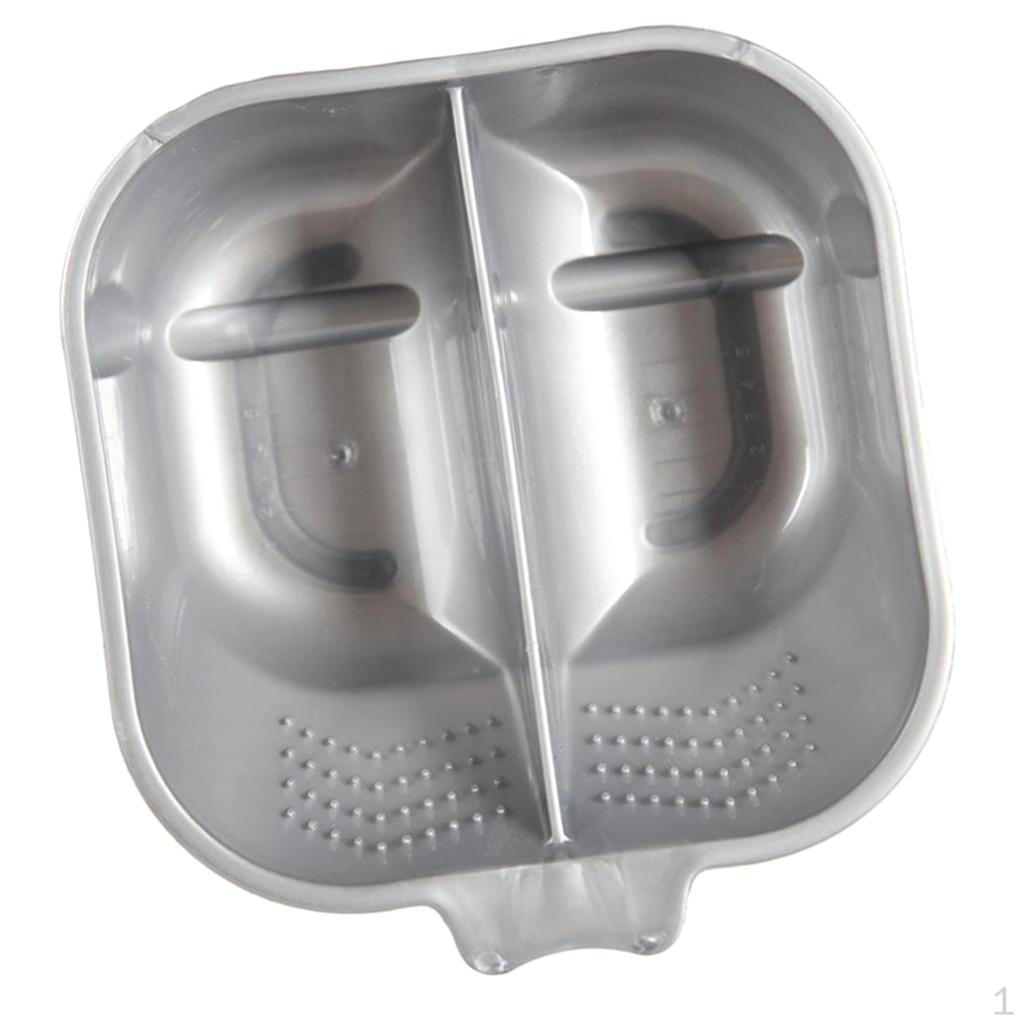 

, Hair Tint Mixing Bowl Kit Professional for Hairdressing срібний
