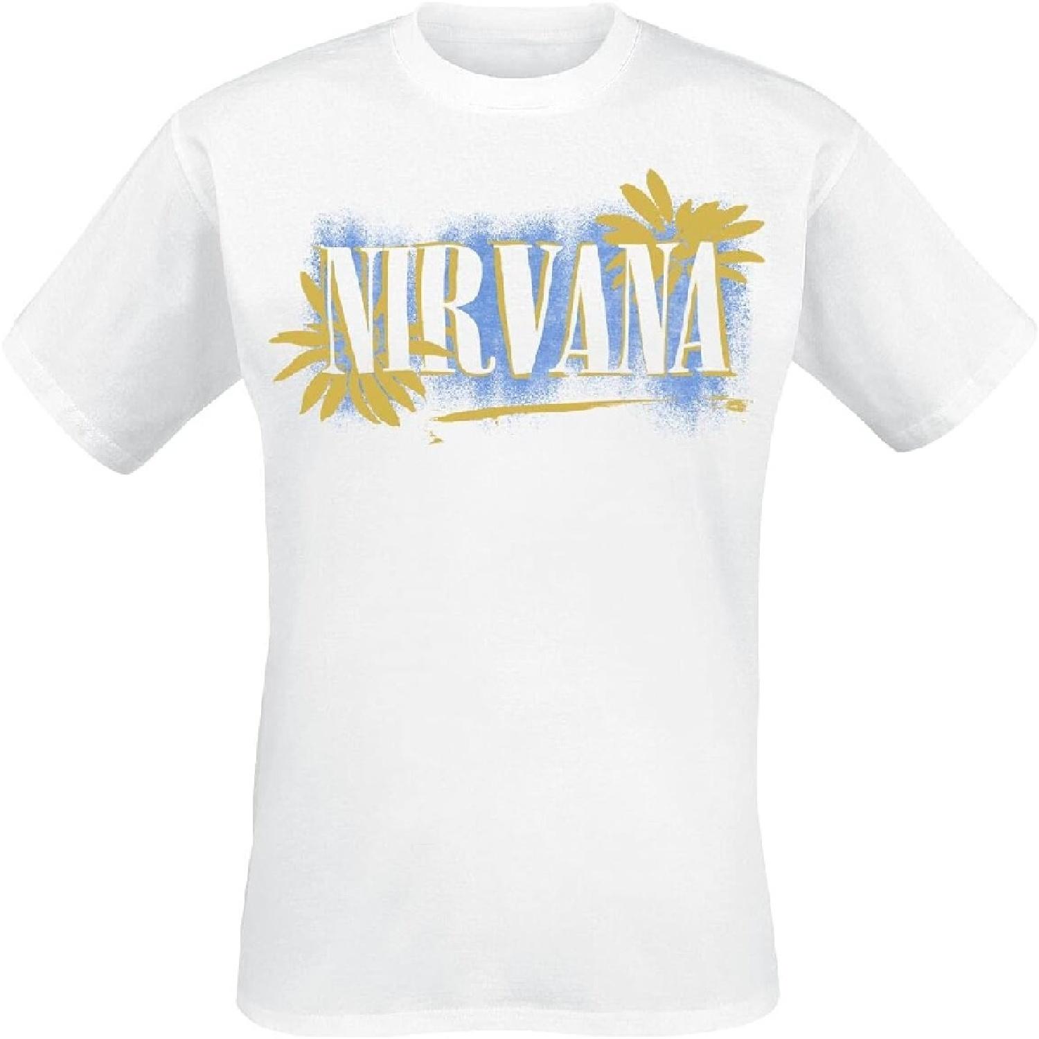 Футболка Nirvana All Apologies Логотип группы Официальная Мужская Белый Размер M XXXXXL белый