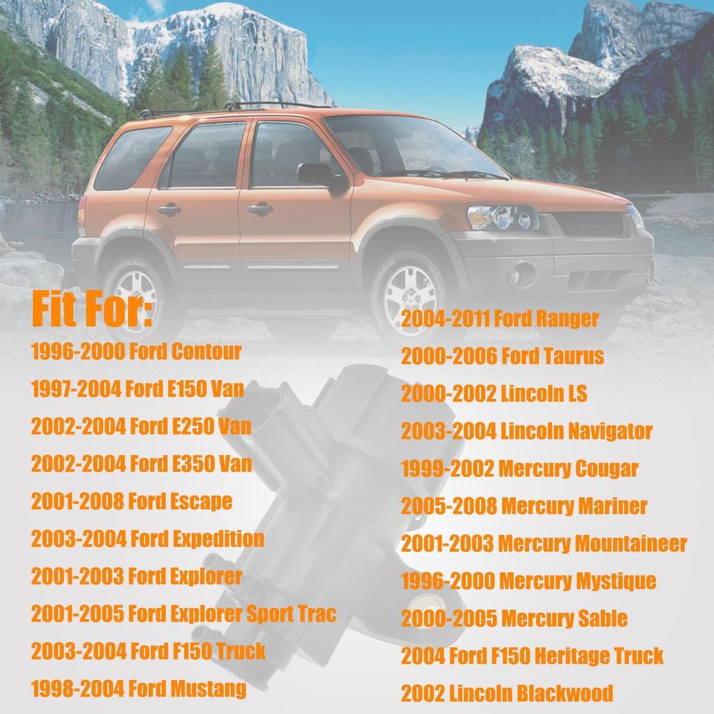 EGR Valve EGR3001 EGR Vacuum Solenoid Valve Fits for Ford F150 E150 E250 E350 Escape Expedition Explorer Taurus Lincoln Mercury Vacuum Control Valve,