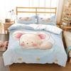 Cute cartoon mouse Comfortable Duvet Quilt Cover Pillowcase Bedding Set Children Bedroom Decoration Home Textile
