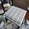 Seat Cushion Lace-up Thick Fabric Four Seasons Seat Cushion Summer Cotton Linen Office Student Dining Chair Stool Cushion