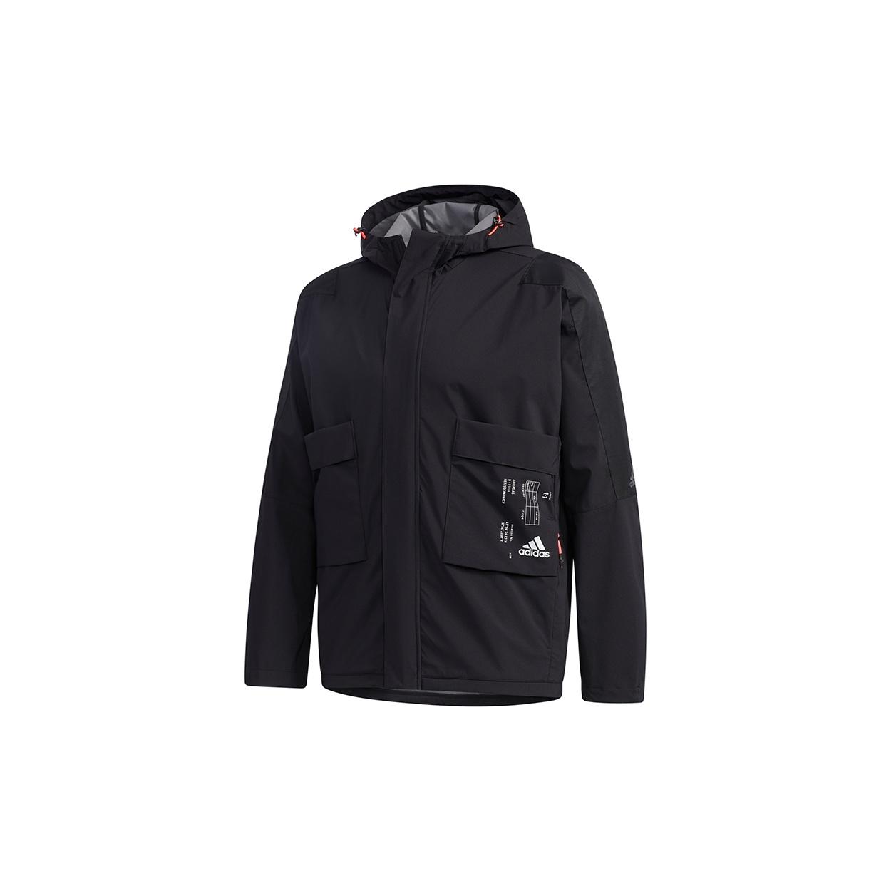 adidas Sports Training Hooded Jacket Black Men s FT6633 M