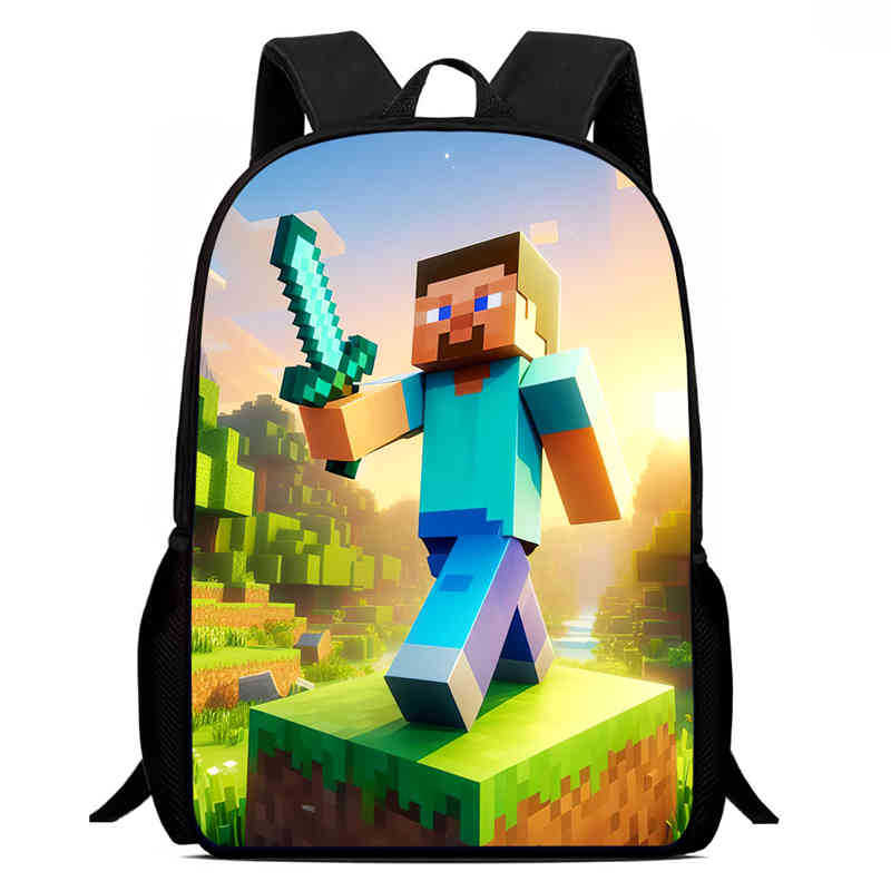 Minecraft Printed Backpack Children S Elementary School Bag