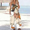 Damen Spaghettiträger Jumpsuit Süße Schwarze Katze Hexenhut Kürbis Halloween Print Weite Hosen Mit Taschen