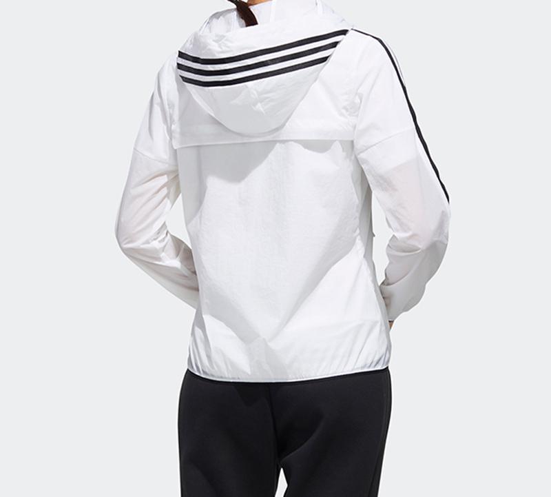 adidas Jackets Women's White Hooded Moderate Other FT2881