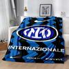 Inter Milan Blanket Durable Comfort Great For Picnics Sofa Chair Four Seasons Multipurpose Stylish Decor Perfect Gift For Relatives And Friends