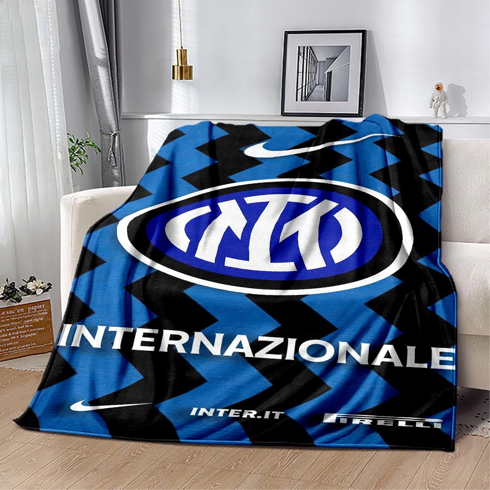 Inter Milan Blanket Durable Comfort Great For Picnics Sofa Chair Four Seasons Multipurpose Stylish Decor Perfect Gift For Relatives And Friends
