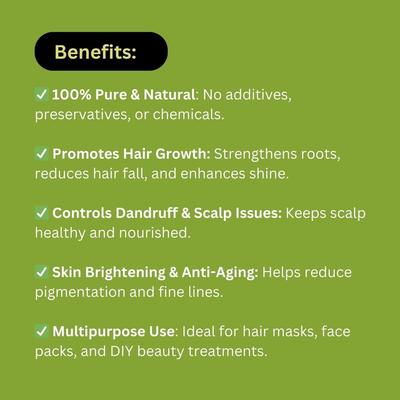 Khadi Pure Hebal Amla, Reetha & Shikakai Powder Is Used As Herb For Hair Treatment | It Gives Complete Benefit Of Amla, Reetha And Shikakai | Sui