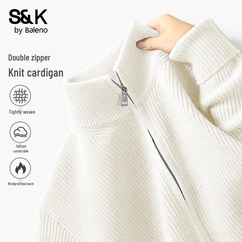 Baleno Men s Double-Zip Knit Cardigan Sweater 2XL