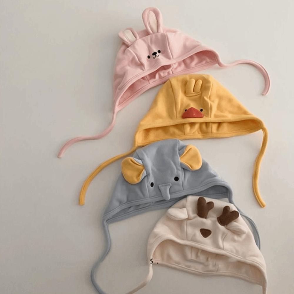 Soft Kid Ear Protection Hat Windproof Baby Winter Plush Hats Cute Toddler Warm Hat  For 8-18 Months