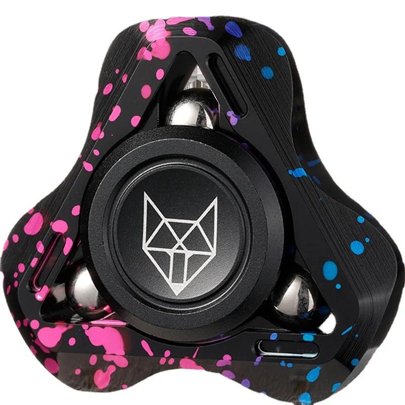 Hand Linghu Spinner Fidget Toy Metal Fingertip Gyroscope Edc Stress Easing Perfect Gift For Creators Makers Thinkers Antistress