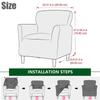 Splash Proof Jacquard Small Sofa Cover Club Armchair Slipcovers Elastic Single Couch Covers Living Room Not 100% Waterproof 1PC
