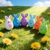 Empty Bunnies Shape Easter Eggs Novelty Bunnies Eggs for Easter Hunt,Filling Treats,Basket Stuffers Easter Themed Character