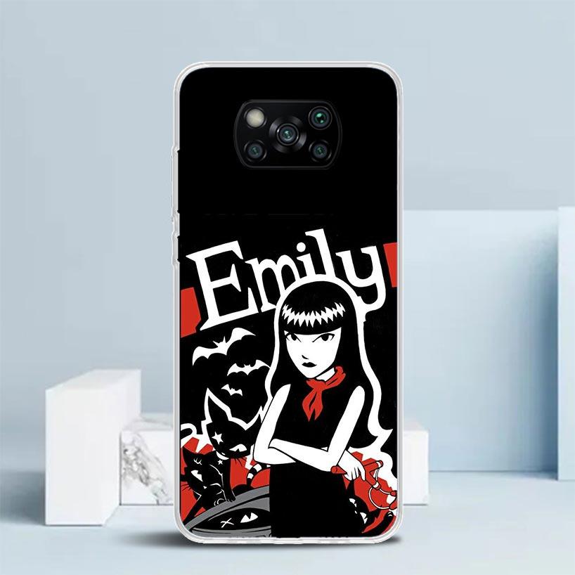 Comics Emily The Strange Soft Cover for Xiaomi Poco F7 Ultra X7 X6 X5 Pro M7 Phone Case Redmi 15 15C 13 13C 12 12C 10 10C Print