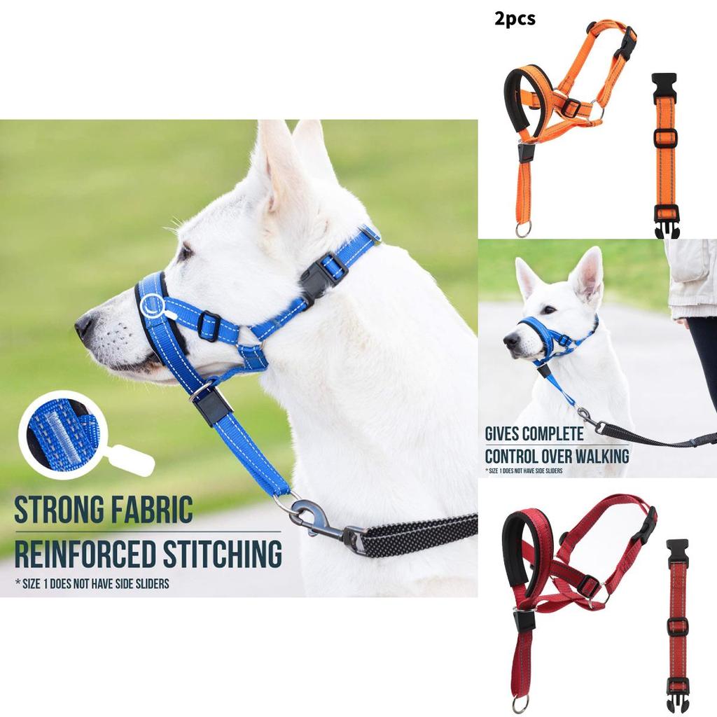 Dog Muzzle Adjustable Breathing Nylon Safety Training For Small Medium Large Pets