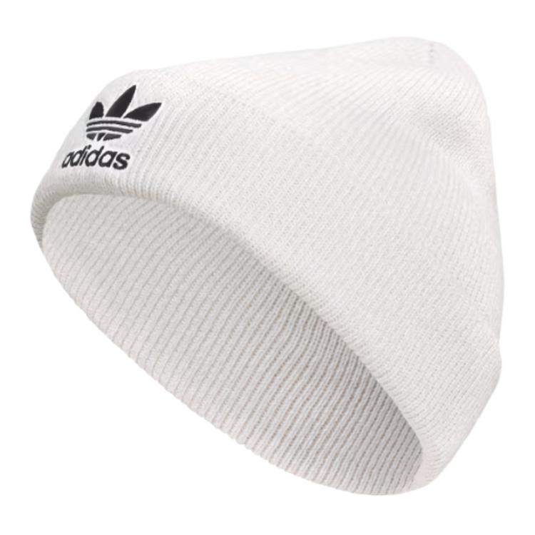 Adidas Originals Acrylic Knitted Fabric Beanies Unisex Light Gray IQ5529 OS