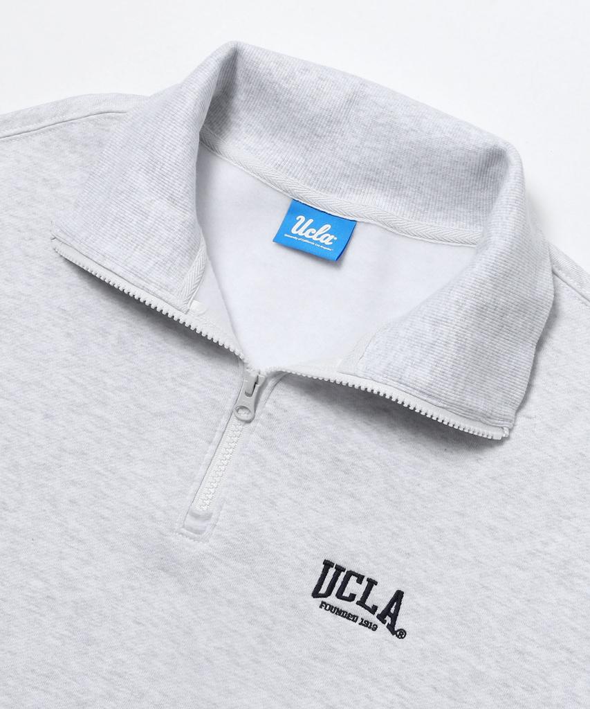 UCLA Unisex Ucla Half-Zip Sweatshirt [L-M-Grey](Uc1Ltk3)
