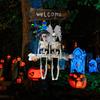 Swing Couple Halloween Hanging Swing Chain Hanging Voice-controlled Luminous Haunted House Horror Decoration Pendant Props