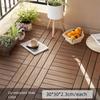 Interlock Wooden WPC Floor Hardwood Terrace Brick New Patio Deck Tiles  Landscaping