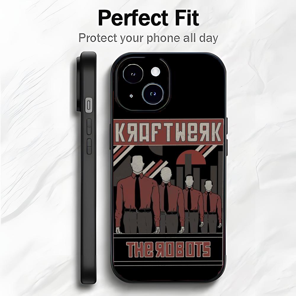Electronic Music Pioneers K-Kraftwerk Phone Case Phone Case Soft Packaging Lightweight For iPhone17 16 15 14 13ProMax