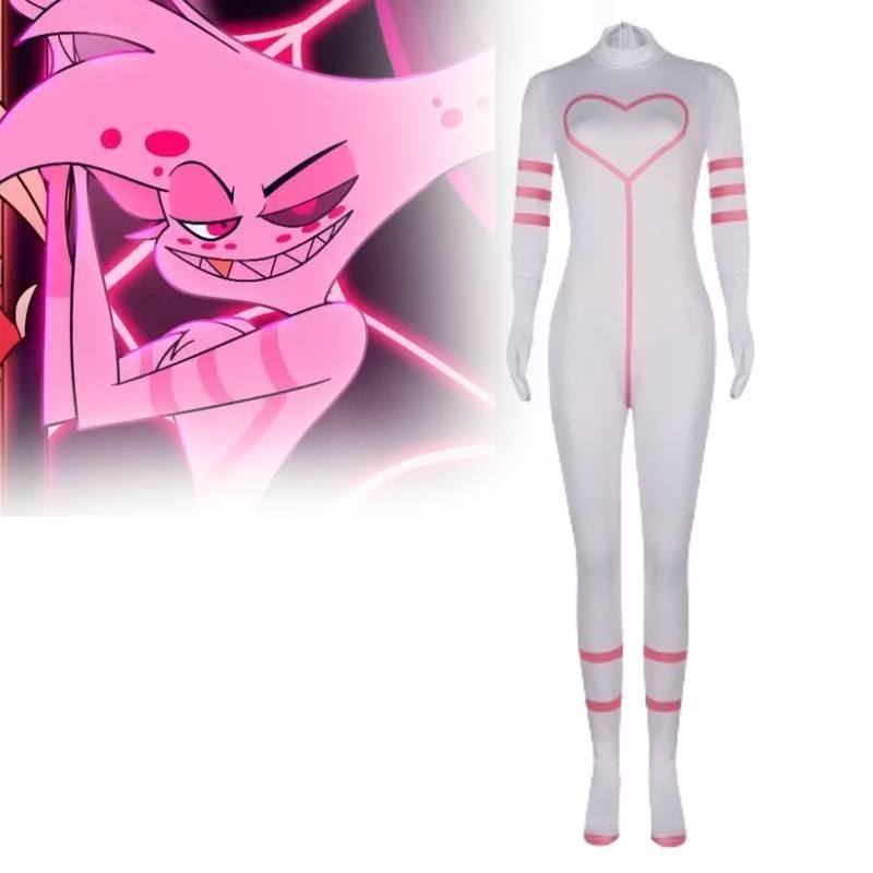 Hotel Dust Angel Cosplay Costume Jumpsuit Cartoon Halloween Party Fashion