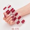 22pcs Sheet Laser Bronzing Full Cover Nail Stickers Long Lasting Tearable Cute Nail Art Wraps Design