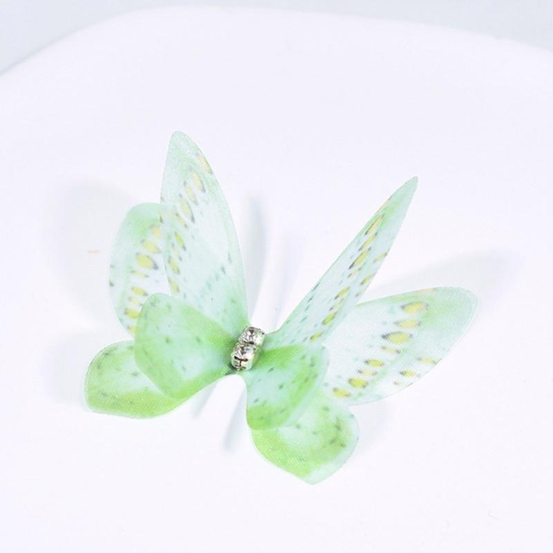 20 STÜCKE Stickerei Schmetterling Applikationen Aufnäher zum Aufnähen für Nähhandwerk Hochzeitskleid Kleiderdekoration Haarschmuck