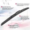 1Pc Car Wiper Universal Three Stage Soft Rubber Wiper Mute Durable Multi Size Front Windscreen Automotive Wiper Auto Parts