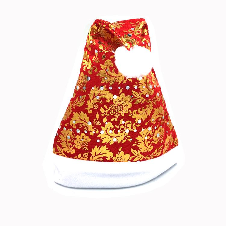 Luxury Christmas Santa Hat Decoration Gift