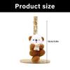 Soft Plush Animal Keychain Plushie Key Ring Compact Design Hanging Ornament For Bags Cars Home Decoration