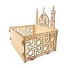 Eid Wood Ornaments Hollow Moon Stars Indoor Restaurant Dining Room