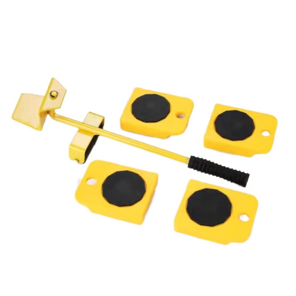 

Набор для перемещения мебели с вращением на 360 градусов, набор роликов для транспортировки с экономией усилий, для дома жёлтый