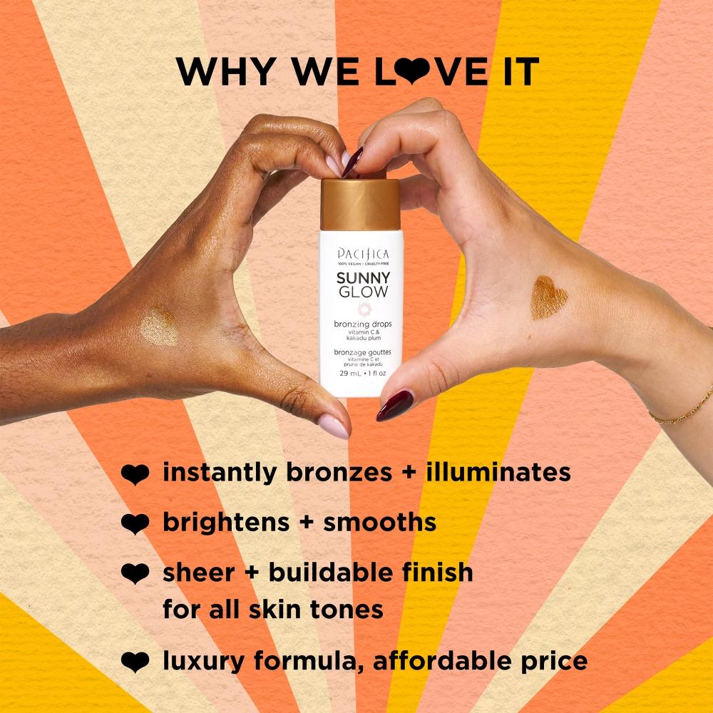 Pacifica Sunny Glow Bronzing Drops Teint-Verbesserer 1,0 Oz