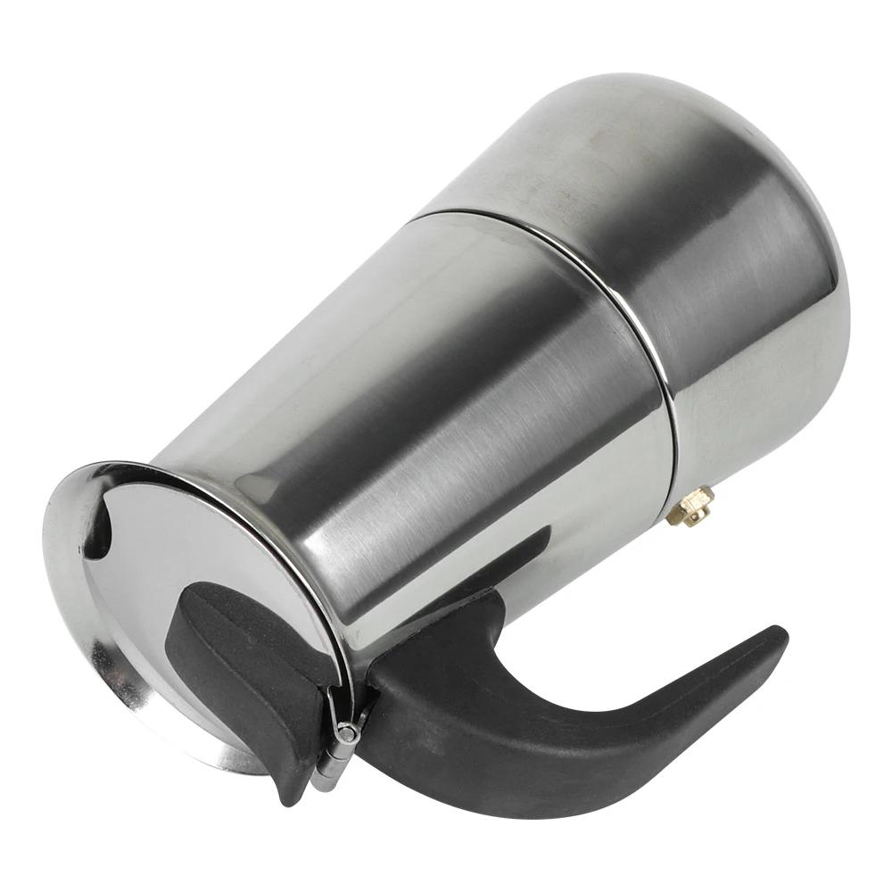 Mocha Espresso Latte Stovetop Filter Coffee Pot for Kitchen 2/4/6 Cups Stainless Steel Moka Coffee Maker Coffee Maker Pot