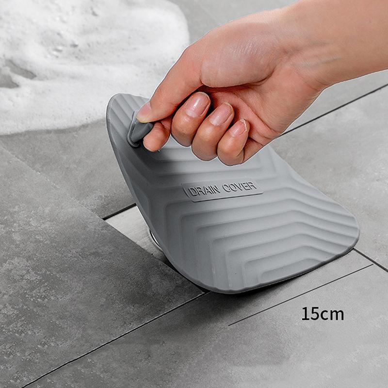 Anti-Blocking Silicone Floor Drain Cover For Bathroom Anti-Hair Cockroach-Proof Floor Drain Pad Sewer Pipe Deodorant Mat