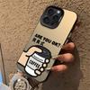 Applicable To Apple iPhone16/14/13/12/11ProMax Ice American 15Pro/7/8 Mobile Phone Case Coffee