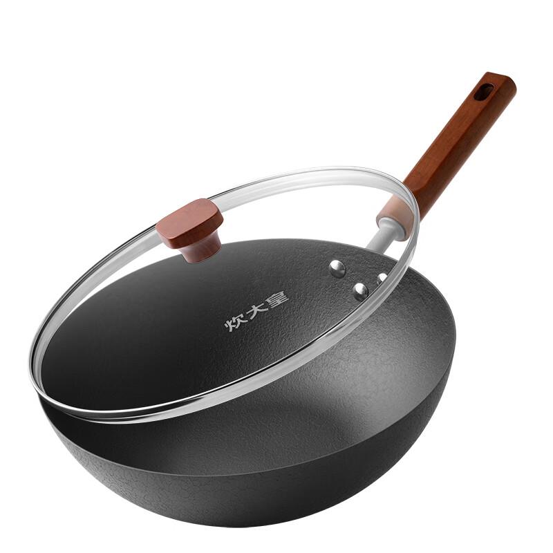 COOKER KING TY30CG Tie Yan Series Refined Iron Stir-fry Wok 30cm