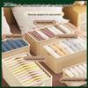 PP Board Fabric Clothes Organizer with Dividers - Wardrobe Storage Box for Pants